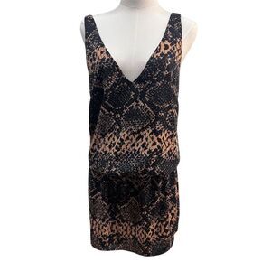 EUC Amanda Uprichard Women's Sleeveless Snake Print Dress Size S Multicolor